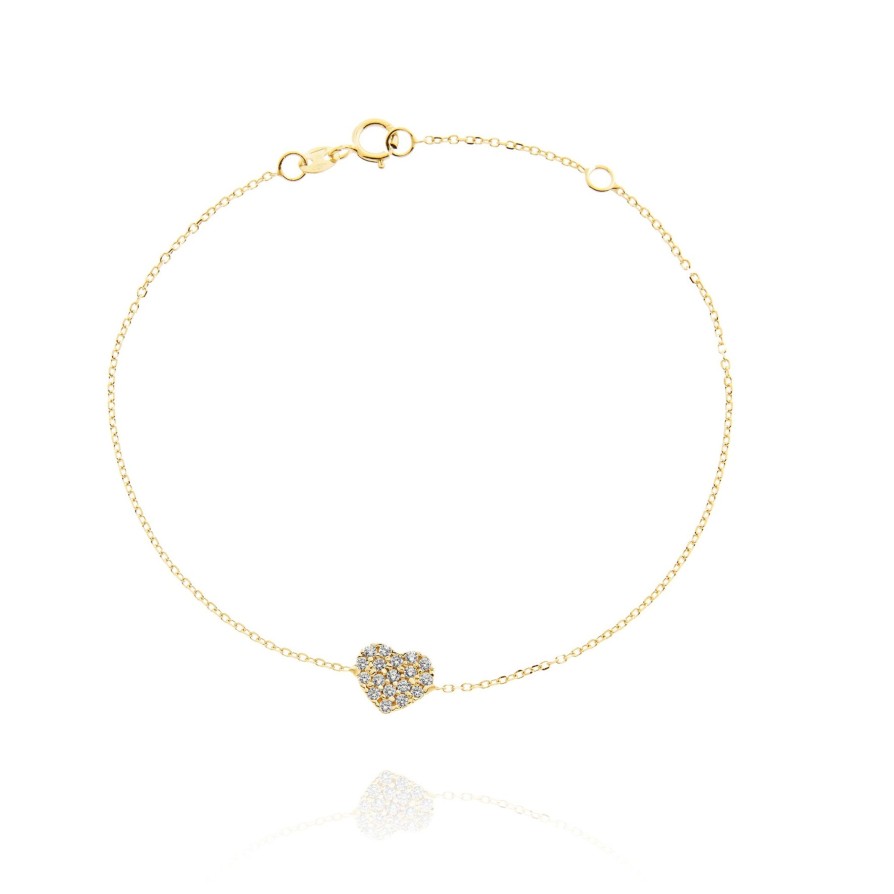 Gioielli FACCO GIOIELLI | Bracciale Cuore D'Oro Vero