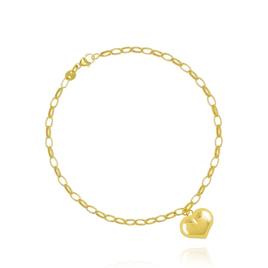 Gioielli FACCO GIOIELLI | Bracciale Cuore D'Oro Vero